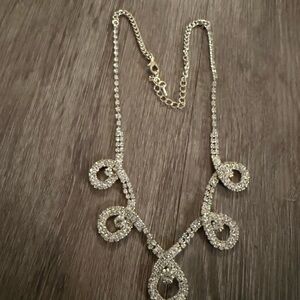 Elegant Silver Crystal Necklace